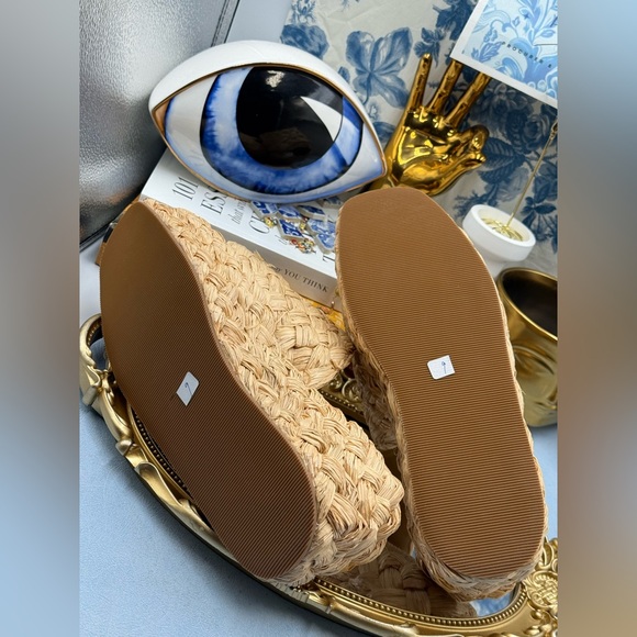 🆕 LOEFFLER RANDALL 🧿 NWOB Aaron Natural Braided Platform Straw Mule, Sz 9 - Picture 14 of 15